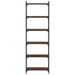 vidaXL Bibliothèque 6 niveaux chêne marron 60x30x188cm bois ingénierie
