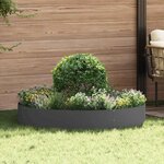 vidaXL Jardinières de jardin 5 Pièces Noires 120x120x20 cm en acier