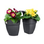ELHO - Pot de fleurs -  Vibia Campana Flower Twin 21 - Anthracite