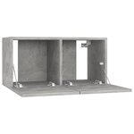 vidaXL Meubles TV suspendus 3 Pièces Gris béton 60x30x30 cm