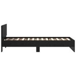 vidaXL Cadre de lit Chêne noir 75 x 190 cm Bois d'ingénierie