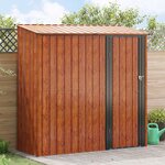 vidaXL Cabanons de jardin Marron 203 x 85 5 x 200 cm Métал