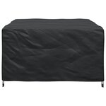vidaXL Housse pour mobilier d'extérieur Noir 150 x 150 x 75 cm 210D