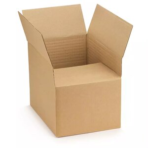 Caisses polyvalentes – Lot de 100 hauteur variable carton brun 20 5x20 5x15 cm