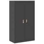 vidaXL Armoire de rangement 2 Pièces Noir 80 x 40 x 140 cm Acier