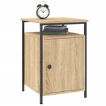 vidaXL Table de chevet chêne sonoma 40x42x60 cm bois d'ingénierie
