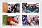 Carnet - L'art et la matière - 12 timbres autocollants