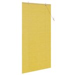 vidaXL Stores et Occultants avec des rideaux Jaune Bambou
