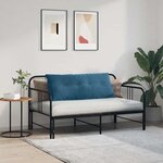 vidaXL Coussin de Dos Bleu 120 x 50 cm Tissu en velours côtelé