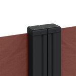 vidaXL Auvent latéral rétractable marron 200x600 cm