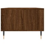 vidaXL Table basse Chêne marron 90x50x36 5 cm Bois d'ingénierie