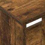 vidaXL Étagère à magazines Chêne fumé 35 x 30 x 45 cm