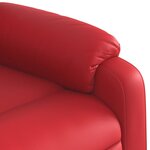 vidaXL Fauteuil inclinable Rouge Similicuir