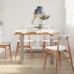 vidaXL Table à dîner 110x50x76 cm Bois d'acacia solide
