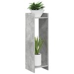 vidaXL Support de Plante Gris béton 30 x 30 x 100 cm Bois d'ingénierie