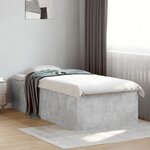 vidaXL Cadre de lit sans matelas gris béton 100x200 cm