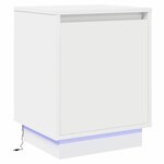vidaXL Cabinet de chevet avec 2 Pièces Blanc 39 x 34.5 x 50 cm