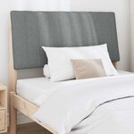 vidaXL Tête de lit capitonnée Gris foncé 100 cm Pin massif