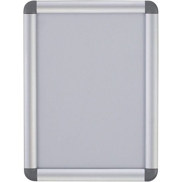 Panneau mural à clip et cadre arrondi, format A1, aluminium
