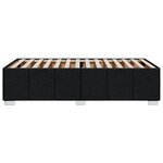 vidaXL Cadre de lit sans matelas noir 90x190 cm tissu