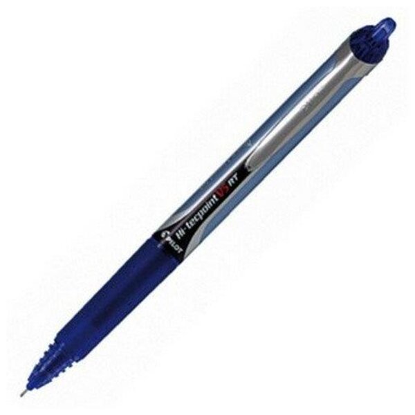 Stylo Roller à encre Rétractable Hi-Tecpoint V5 RT Trait 0 3 mm Bleu PILOT