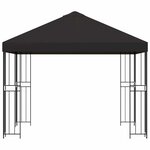 vidaXL Pavillon 3 x 3 m Anthracite Polyester et Acier 190 gsm