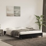 vidaXL Cadre de lit Noir 140x200 cm Velours