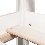 vidaXL Lit haut avec toit blanc 80x200 cm bois de pin massif