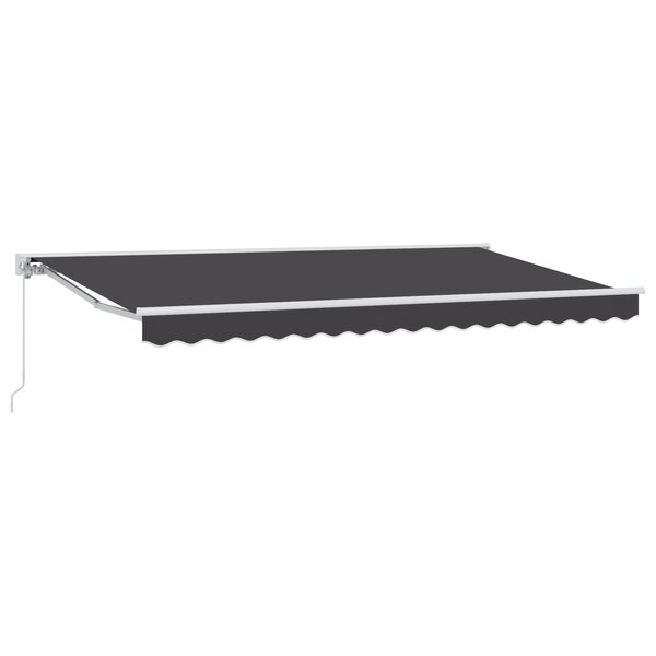 vidaXL Auvent Rétractable Anthracite 400x200 cm Tissu et Polyester