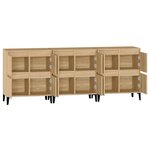 vidaXL Buffets 3 Pièces chêne sonoma 60x35x70 cm bois d'ingénierie
