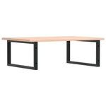 vidaXL Étagère de vasque murale acier et bois de chêne massif