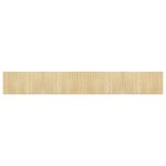 vidaXL Tapis rectangulaire naturel clair 60x400 cm bambou