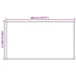 vidaXL Tapis de tente vert clair 250x400 cm PEHD
