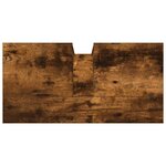 vidaXL Armoire lavabo de salle de bain chêne fumé 60x30x60 cm