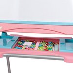 Smoby double chevalet réglable pour enfants rose 410203
