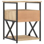 vidaXL Table de chevet chêne sonoma 40x42x55 cm bois d'ingénierie