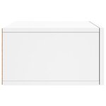 vidaXL Table de chevet murale blanc 35x35x20 cm