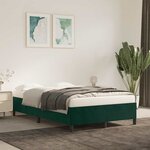 vidaXL Cadre de lit sans matelas vert foncé 120x190 cm velours