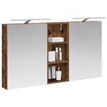 vidaXL Ensemble de Meubles de Salle de Bain 3 Pièces 130 x 14 5 x 70 cm