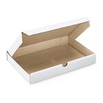 Boîte extra-plate d’expédition carton blanche 22 5x15x2 5 cm (lot de 50)