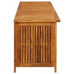 vidaXL Boîte de rangement de jardin 200x50x58 cm Bois d'acacia solide