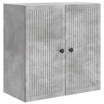 vidaXL Armoire Murale Gris béton 59 x 31 x 60 cm Bois d'ingénierie