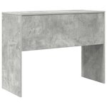 vidaXL Bureau Gris béton 100 x 40 x 76 cm