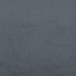 vidaXL Canapé Chesterfield avec traversins 3 places gris foncé velours