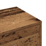 vidaXL Buffet avec 6 tiroirs vieux bois 50x34x96 cm bois d'ingénierie