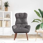 vidaXL fauteuil Gris 69 x 74 x 93 cm Cuir artificiel