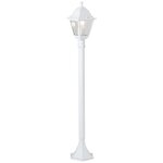 Lampadaire extérieur Nissie - Blanc - Métal/Verre - E27 60W - IP44