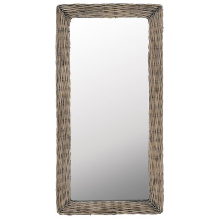 Vidaxl miroir osier marron 50 x 100 cm