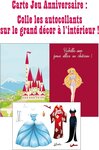 Carte Joyeux Anniversaire Autocollants Princesse Robe Soirée Enveloppe 12x17 5cm