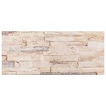 vidaXL Panneaux muraux 3D 14 Pièces blanc et rouge 100x25 cm EPS